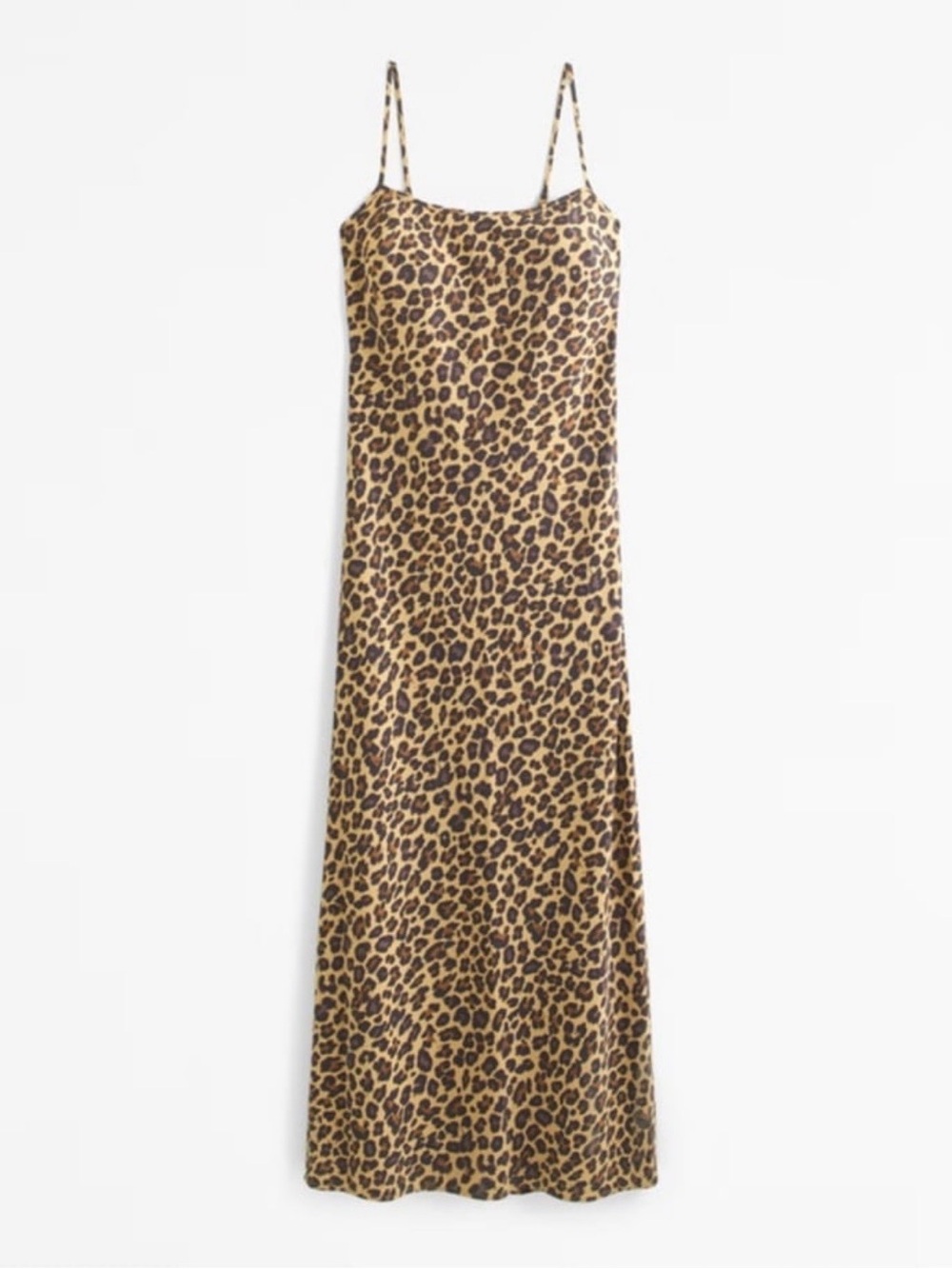 🆕🫎 Abercrombie Leopard Julia Slip Maxi Dress Small NWT - Picture 2 of 14